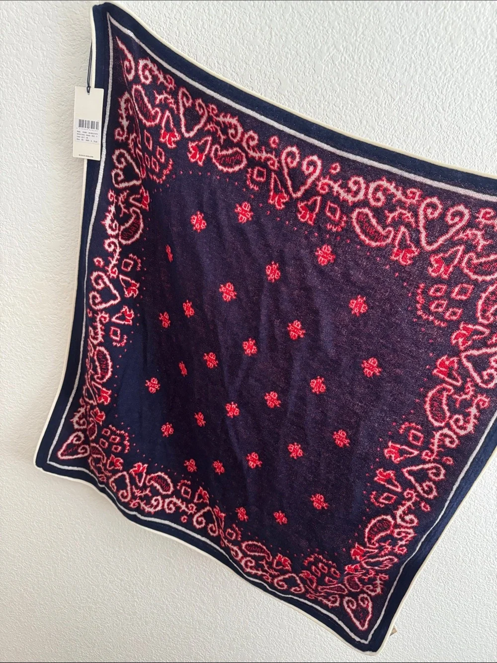 Women’s Navy Blue & Red Scarf - Scotch & Soda
